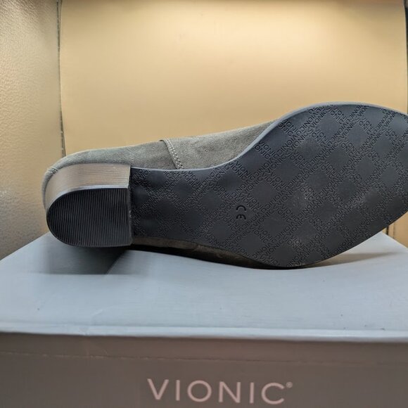 Vionic Women's Madeline Leather  Ankle Boot SZ 10 Grey - Picture 8 of 10